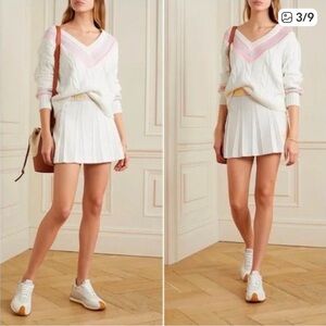 Loveshackfancy Rox Tennis Skirt